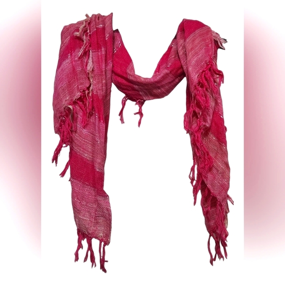 ELEGANT Shawl Style Scarf Pink - Picture 2 of 4